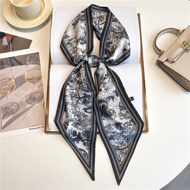 Luxury Bags China - Selendang Panjang Mewah, Ikat Rambut Tipis,