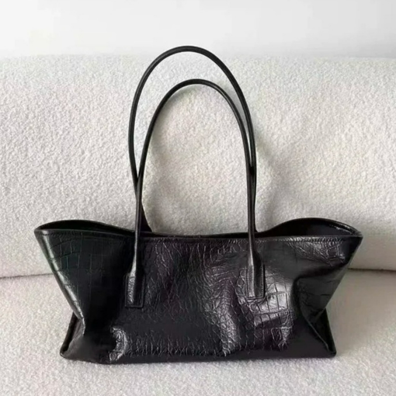 Luxury Bags Tote - Tas Tangan Kulit PU Retro Mewah
