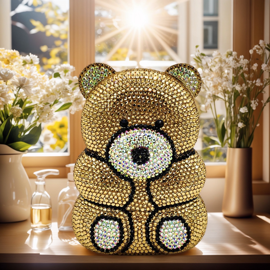 Luxury Bags Cute - Tas Malam Berhias Beruang Lucu dan