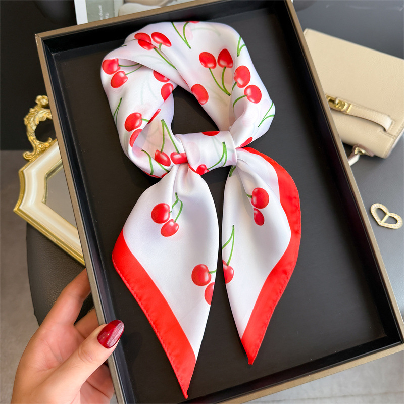 Luxury Bags Cute - Syal Satin Persegi Mewah Syal Pola