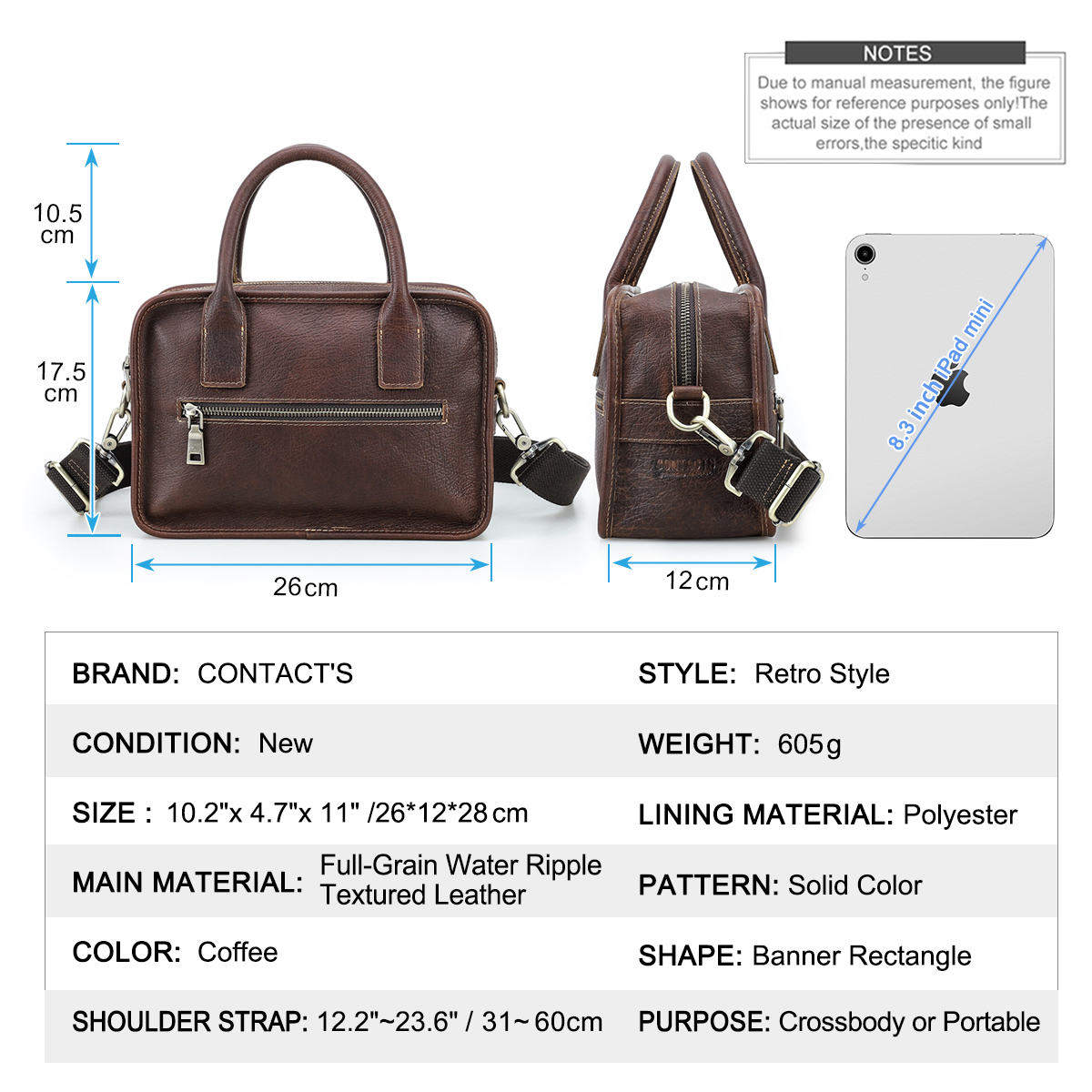 CONTACT'S Tas Tote Pria Kulit  - Luxury Bags Tote ulasan dan harga