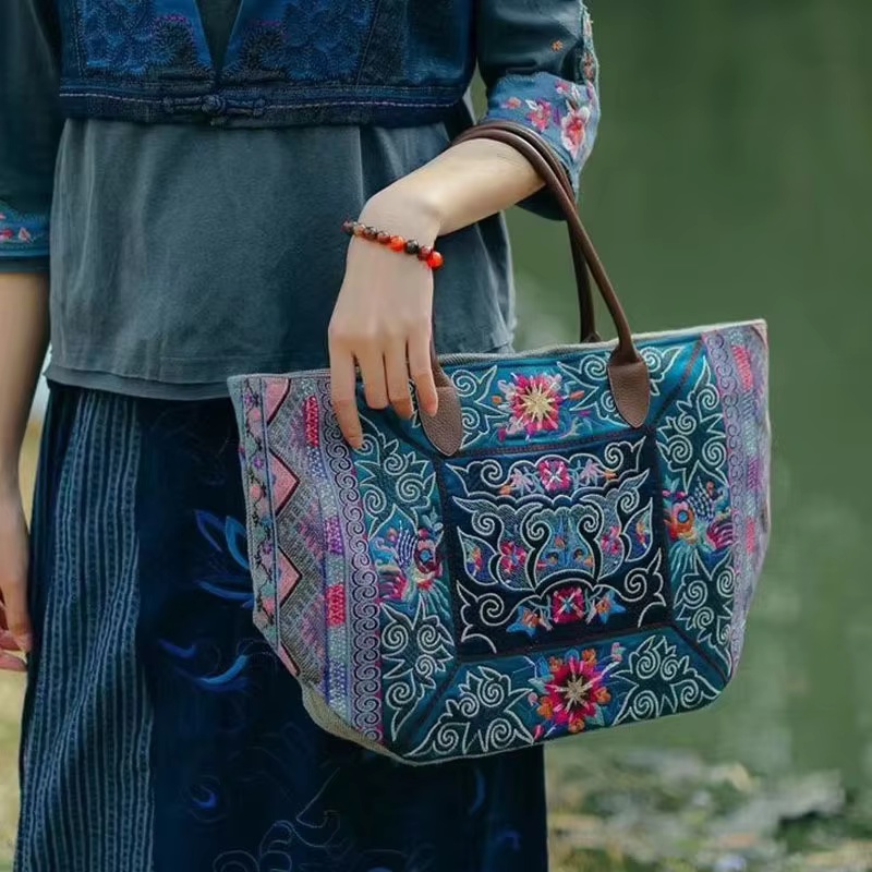 Tas Tote Bordir Asli Tas Wanit - Luxury Bags On Sales ulasan dan harga